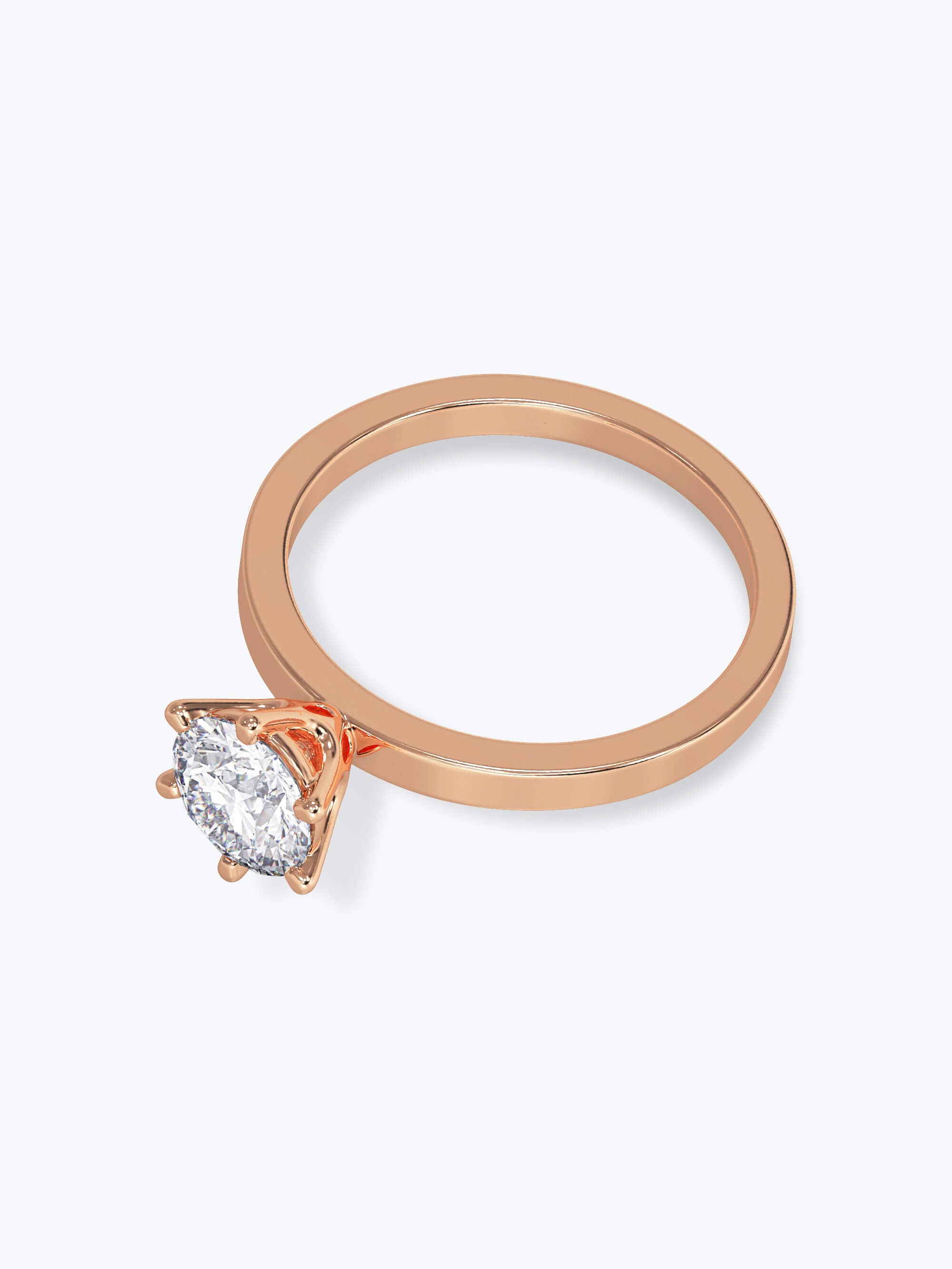 Moonlight Touch Gold Ring with Diamond