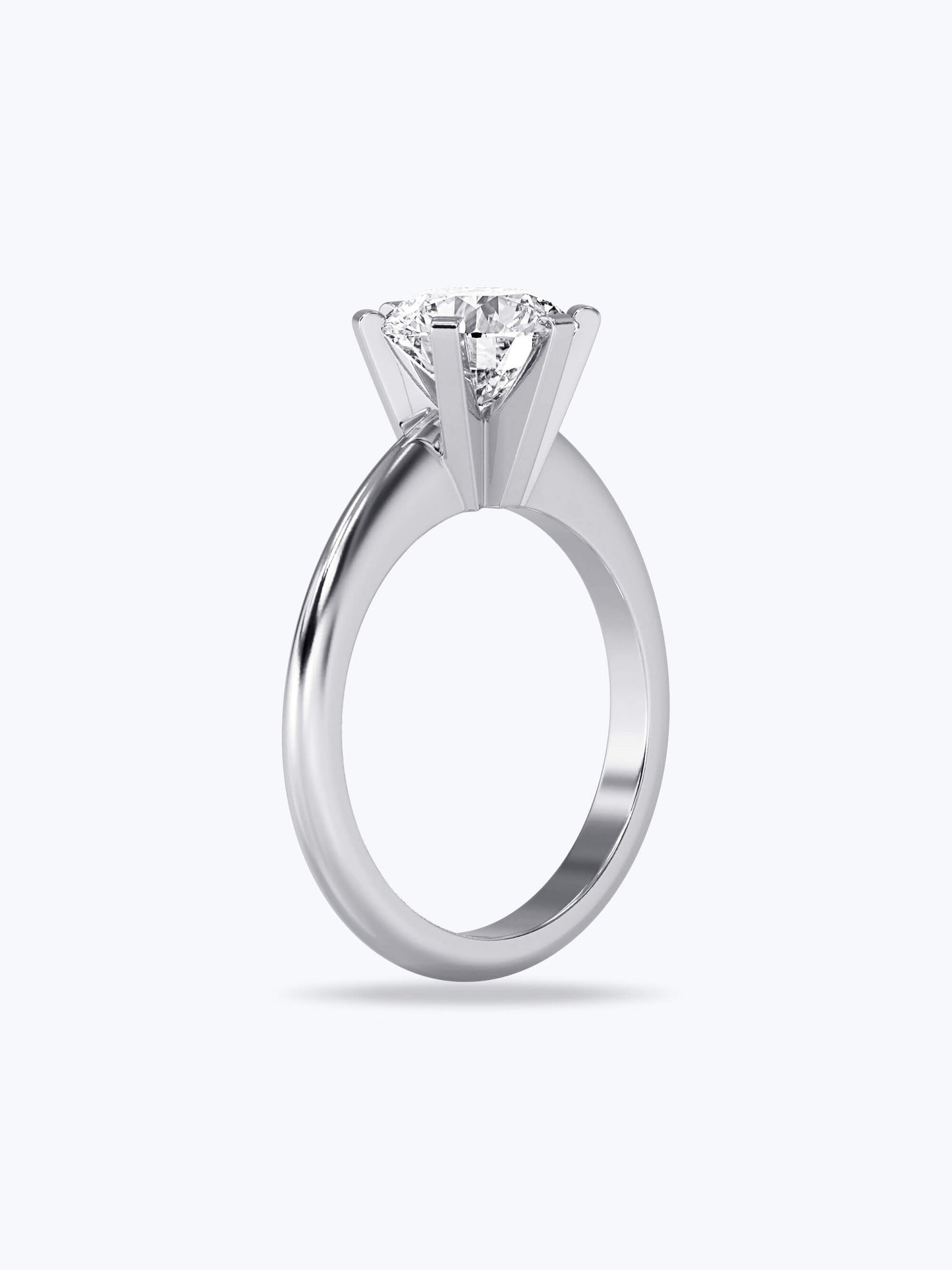 White Gold Ring with Diamond