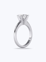 White Gold Ring with Diamond