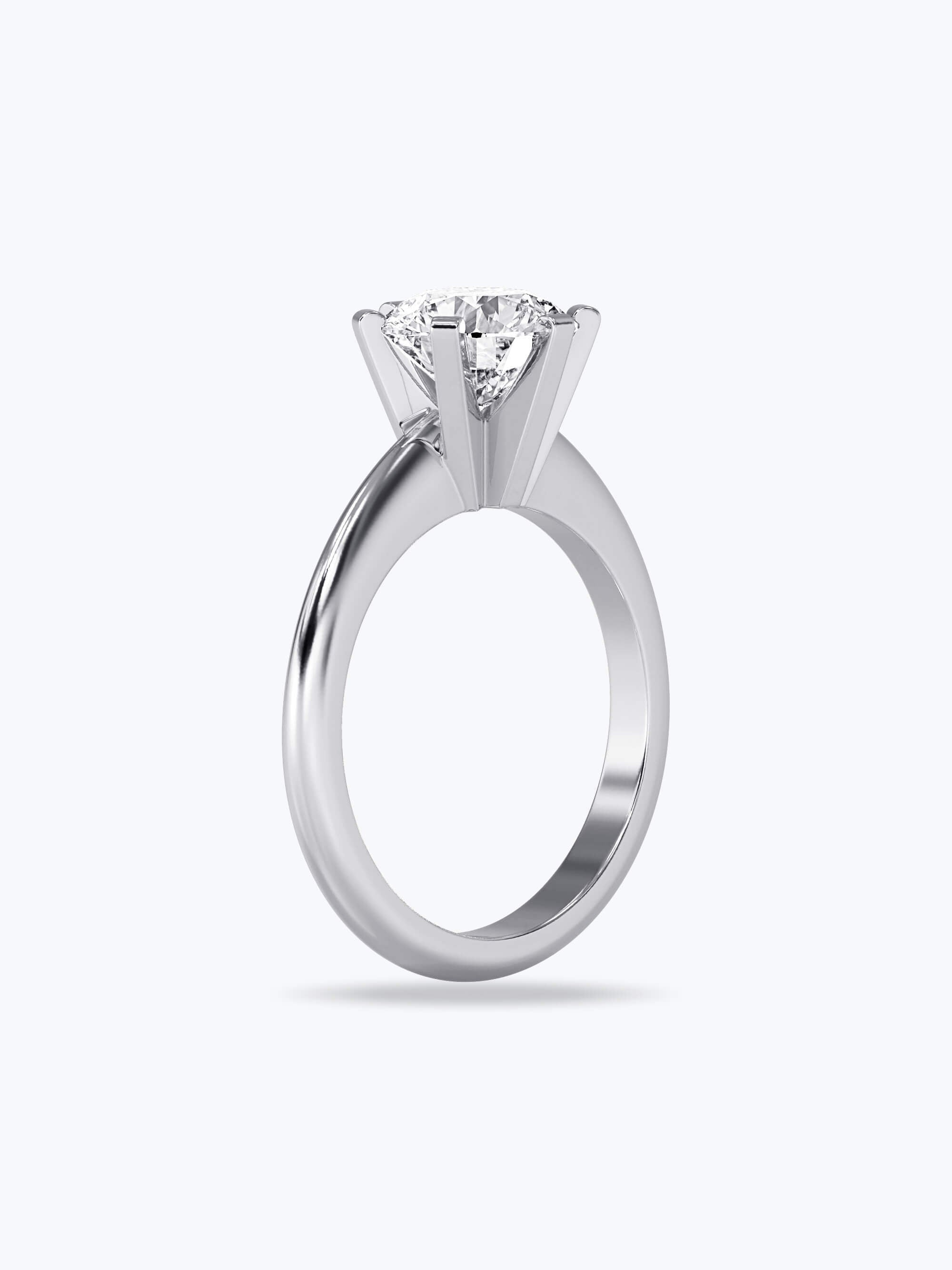 White Gold Ring with Diamond