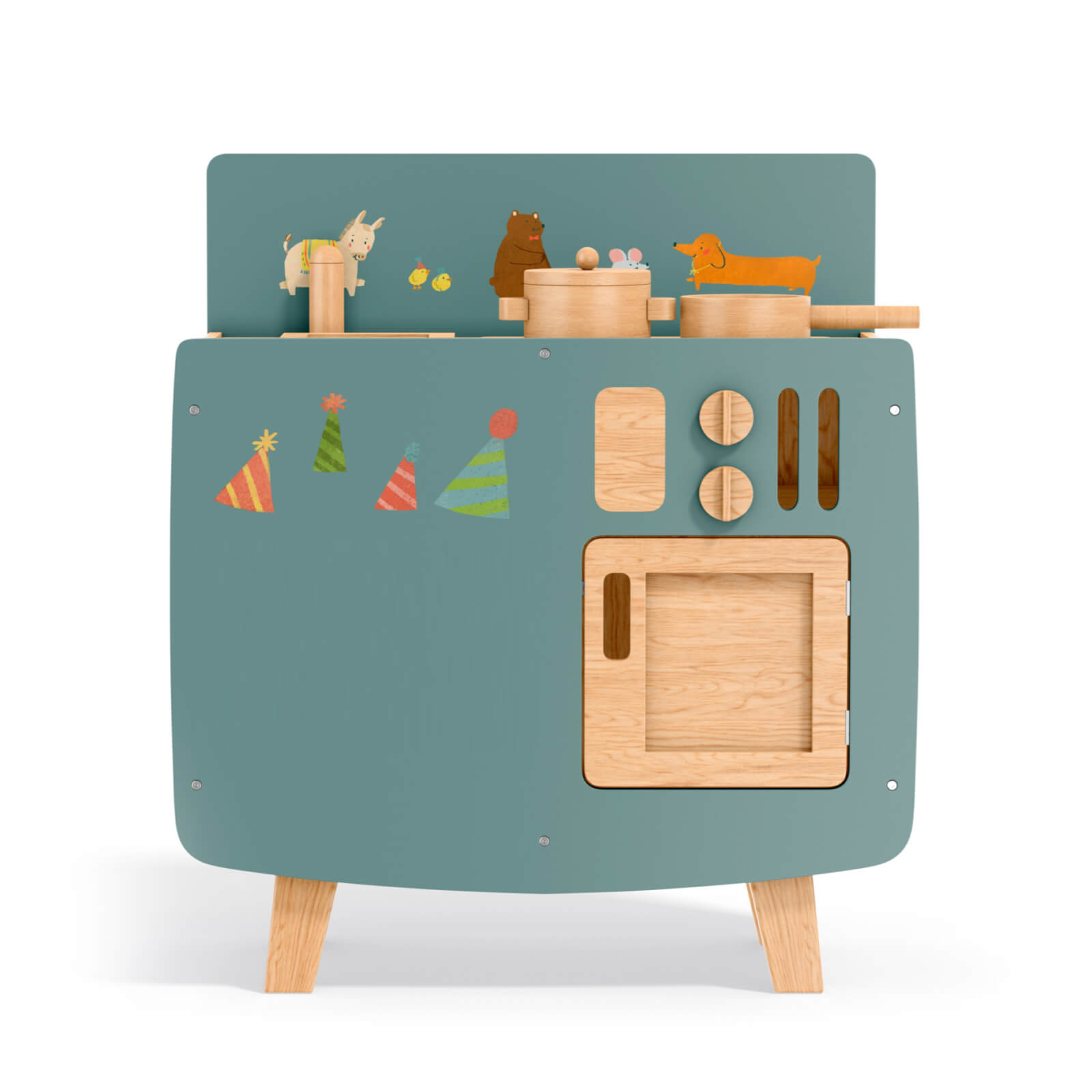 Toy Kitchen with Cookware Set