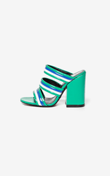 Open-toe High-heeled Mule