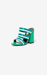 Open-toe High-heeled Mule