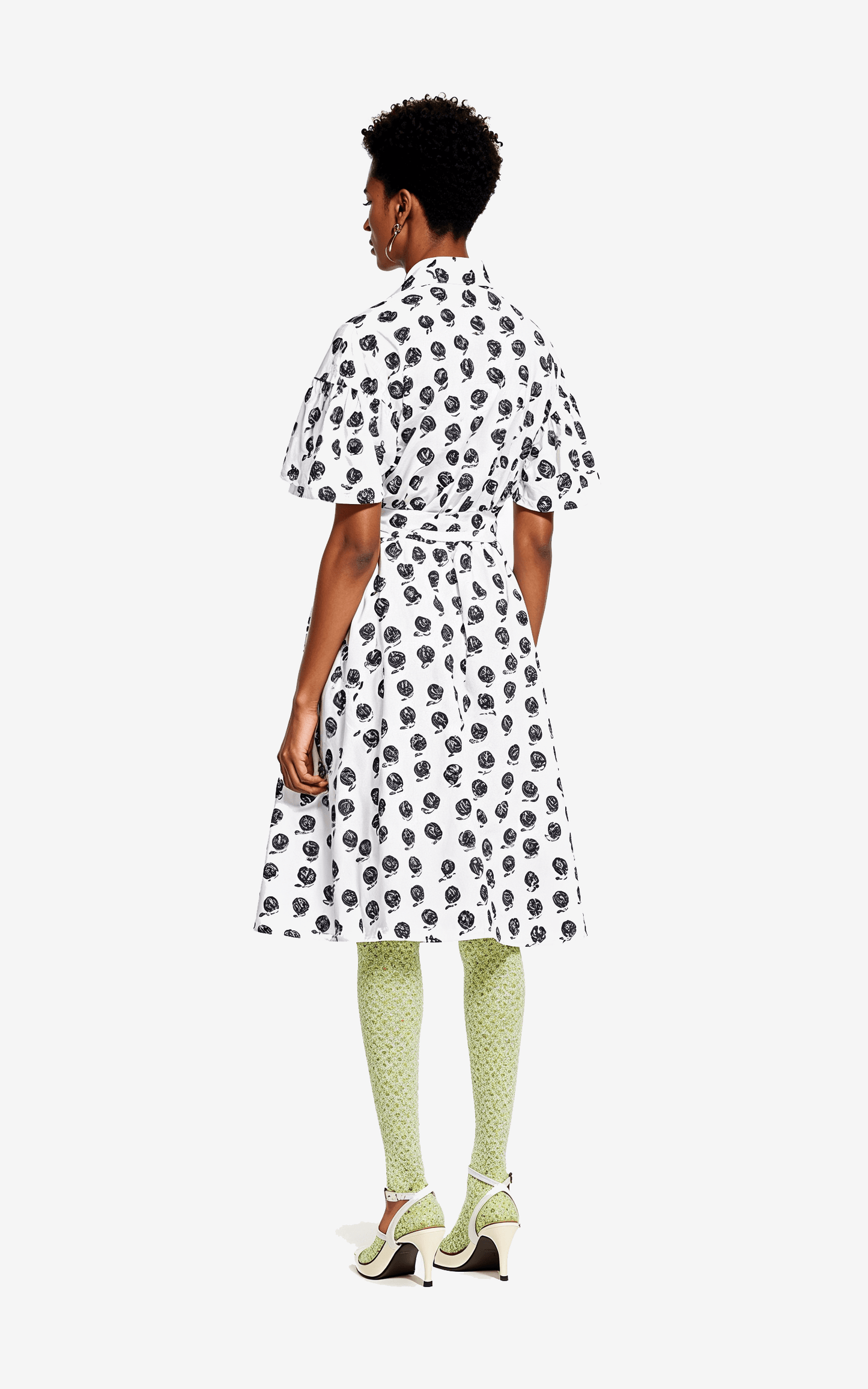 White Polka Dot Dress